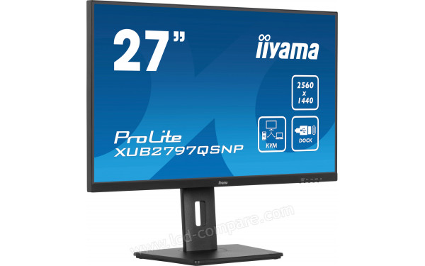 IIYAMA ProLite XUB2797QSNP-B1 - Vue 3/4 gauche