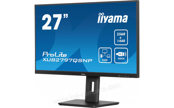 IIYAMA ProLite XUB2797QSNP-B1 - Vue 3/4 droite