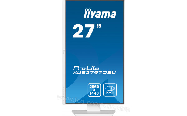 IIYAMA ProLite XUB2797QSU-W2 - Vue de face en mode portrait