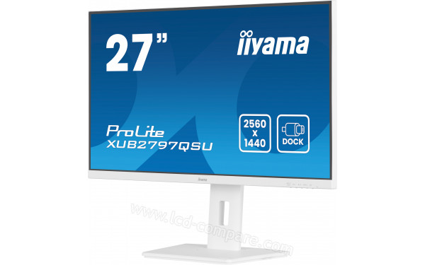 IIYAMA ProLite XUB2797QSU-W2 - Vue 3/4 droite
