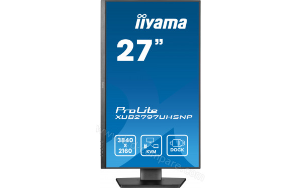 IIYAMA ProLite XUB2797UHSNP-B1 - Vue de face en mode portrait