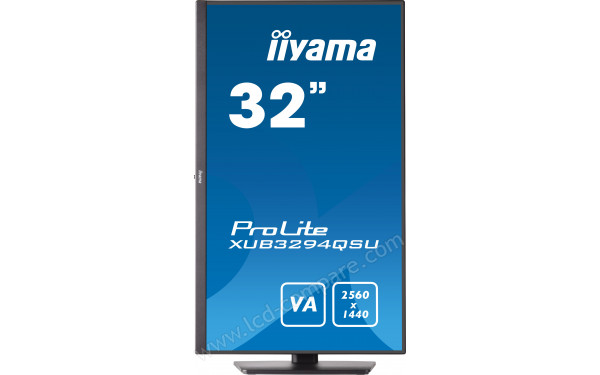 IIYAMA ProLite XUB3294QSU-B1 - Vue de face en mode portrait