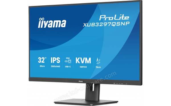 IIYAMA ProLite XUB3297QSNP-B1 - Vue 3/4 droite