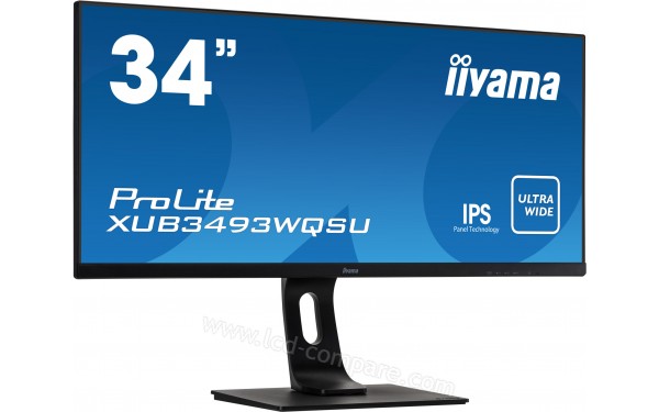 IIYAMA ProLite XUB3493WQSU-B1 - Vue 3/4 gauche