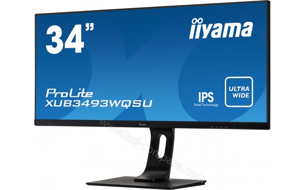 IIYAMA ProLite XUB3493WQSU-B1 - Vue 3/4 droite