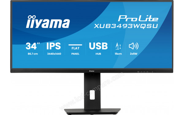 IIYAMA ProLite XUB3493WQSU-B6 - Vue de face
