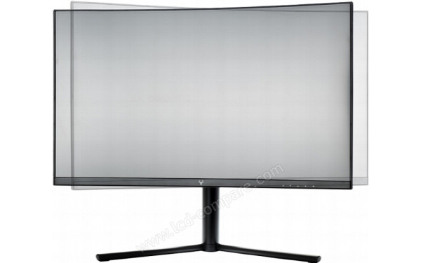 ITEK Taurus GGC 27 FHD 3ms - Illustration de la rotation ajustable (vue de face)