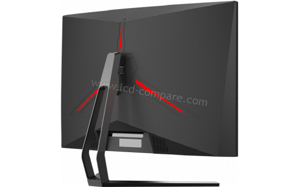 ITEK GGC 27 FHD 1ms - Vue 3/4 arri&egrave;re