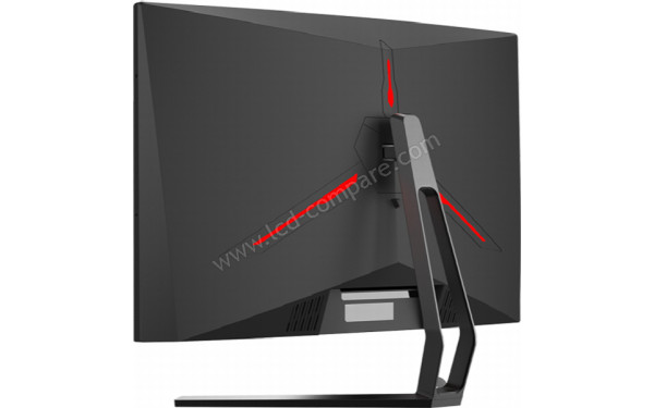 ITEK GGC 27 FHD 1ms - Vue 3/4 arri&egrave;re