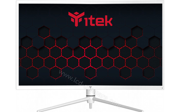ITEK GGC 27 QHD 1ms Blanc - Vue de face