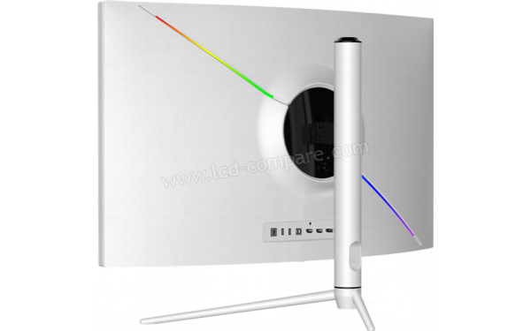 ITEK GGC 27 QHD 1ms Blanc - Vue 3/4 arri&egrave;re