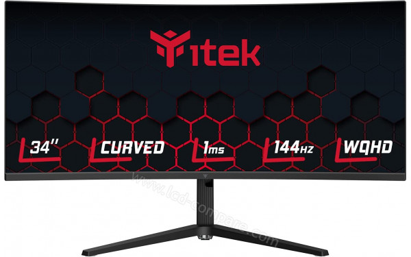 ITEK GGC 34 WQHD VA - Vue de face