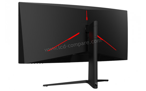 ITEK GGC 34 WQHD VA - Vue 3/4 arri&egrave;re