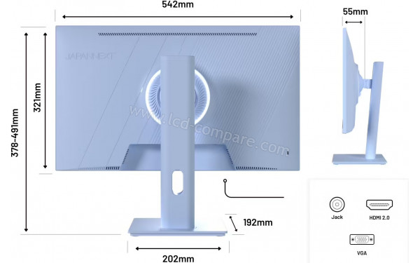 JAPANNEXT JN-I238FHD120F-HSP-BB - Multi-vues