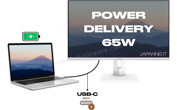 JAPANNEXT JN-IPS270UHD60F-C65W-HSP-W - Mise en situation