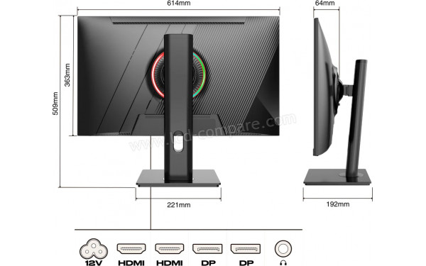 JAPANNEXT JN-27IPS165WQHDR-HSP - Multi-vues