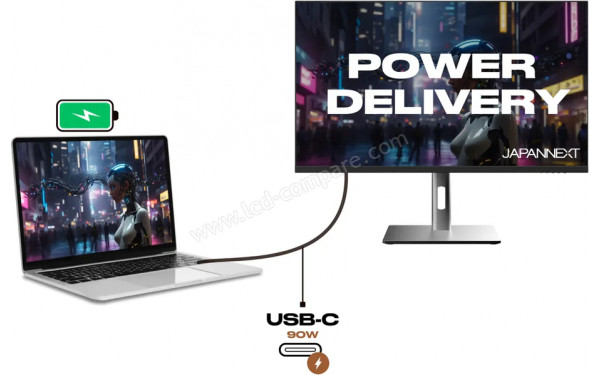 JAPANNEXT JN-27IPS360WQHDR-HSP - Mise en situation