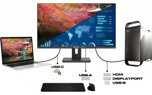 JAPANNEXT JN-IPS280UHD60F-C65W-HSP - Multi-vues