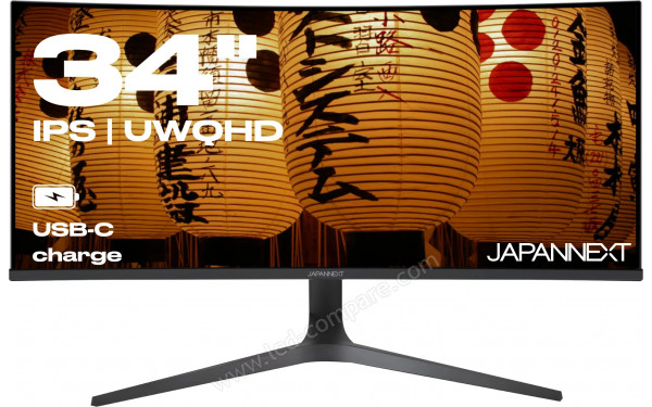 JAPANNEXT JN-IPS340UWQHD60C-C65W-HS - Vue de face