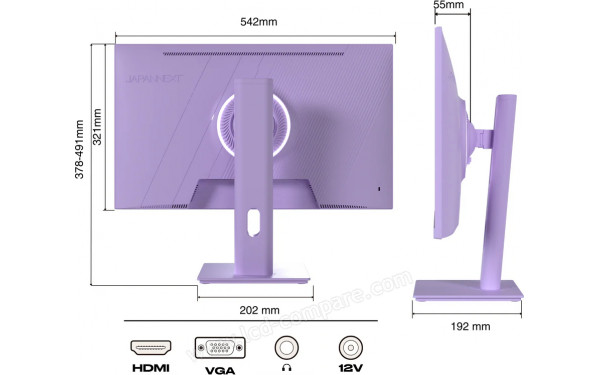 JAPANNEXT JN-I238FHD120F-HSP-PP - Multi-vues