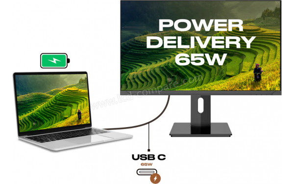 JAPANNEXT JN-IPS2380UHDR-C65W-HSP - Mise en situation