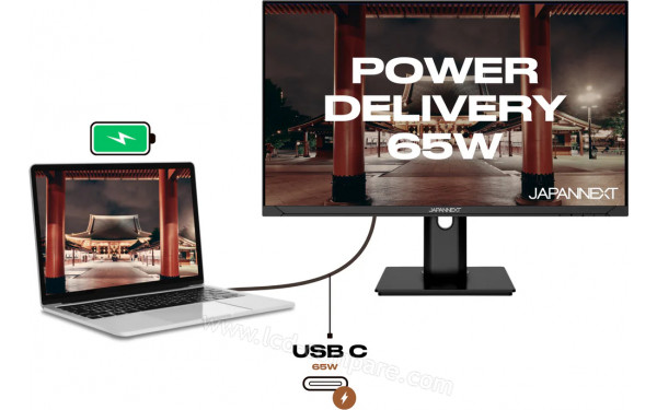 JAPANNEXT JN-IPS238FHDR-C65W-HSP - Multi-vues