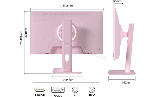 JAPANNEXT JN-IPS238G120F-HSP-PK - Multi-vues