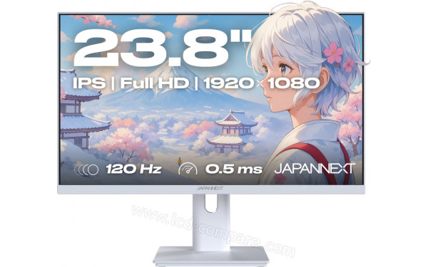JAPANNEXT JN-IPS238G120F-HSP-W - Vue de face
