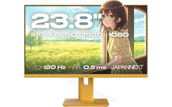 JAPANNEXT JN-IPS238G120F-HSP-YE - Vue de face