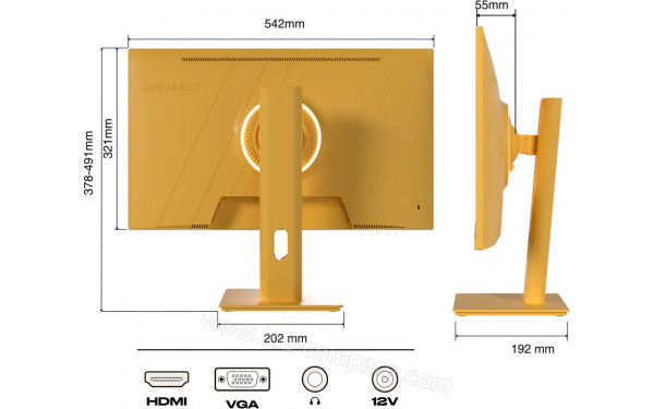 JAPANNEXT JN-IPS238G120F-HSP-YE - Multi-vues
