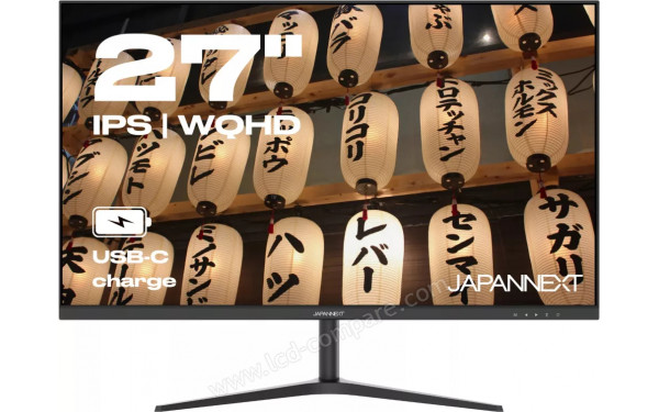 JAPANNEXT JN-IPS270WQHD75F-C65W - Vue de face
