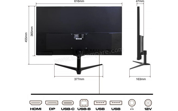 JAPANNEXT JN-IPS270WQHD75F-C65W - Multi-vues