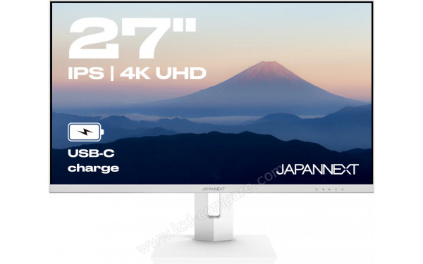 JAPANNEXT JN-IPS27UHDR-C65W-HSP-W - Vue de face