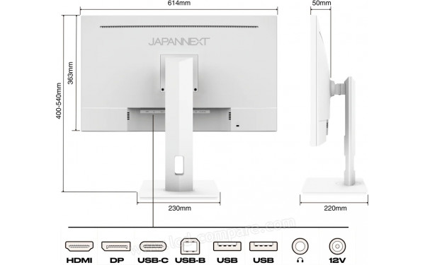 JAPANNEXT JN-IPS27UHDR-C65W-HSP-W - Multi-vues