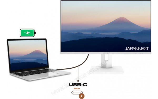 JAPANNEXT JN-IPS27UHDR-C65W-HSP-W - Multi-vues