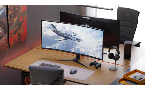 JAPANNEXT JN-IPSC3752UWQHDPR-H-C65W - Mise en situation