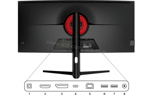 JAPANNEXT JN-5X40 - Vue de l'arri&egrave;re