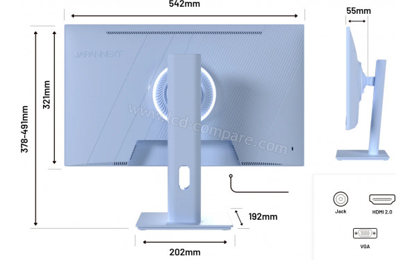 JAPANNEXT JN-I238F165-HSP-BB - Multi-vues