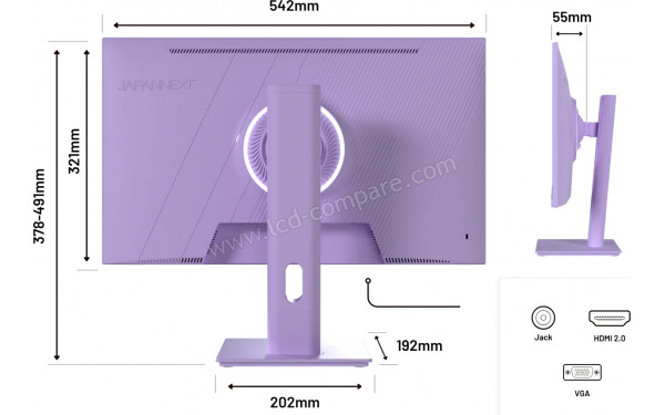 JAPANNEXT JN-I238F165-HSP-PP - Multi-vues