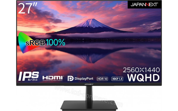 JAPANNEXT JN-i270WQHDR - Vue de face