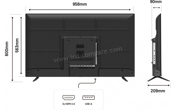 JAPANNEXT JN-i432TUR - Multi-vues