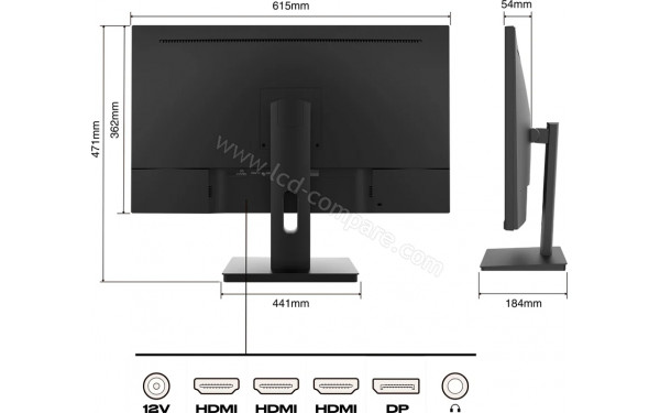 JAPANNEXT JN-IPS2707UHDR - Multi-vues