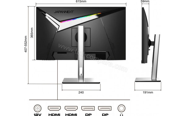 JAPANNEXT JN-IPS27144UHDR-HSP - Multi-vues