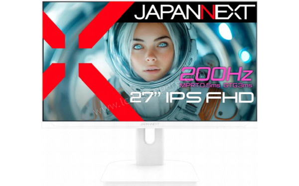 JAPANNEXT JN-IPS27G200F-W - Vue de face