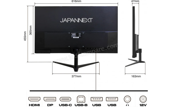 JAPANNEXT JN-IPS27WQHDR-C65W - Multi-vues
