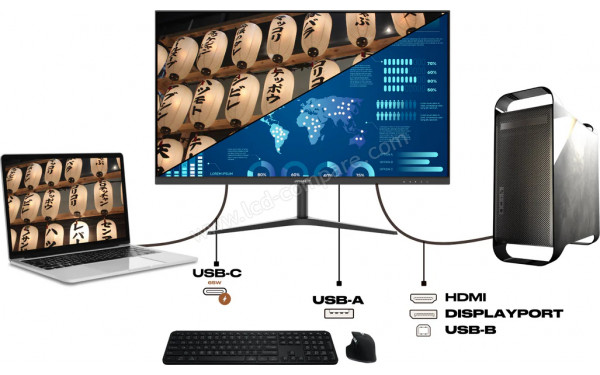 JAPANNEXT JN-IPS27WQHDR-C65W - Mise en situation