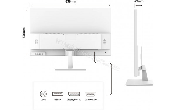 JAPANNEXT JN-IPS2802UHDR-W - Multi-vues