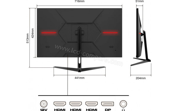 JAPANNEXT JN-IPS315UHDR - Multi-vues