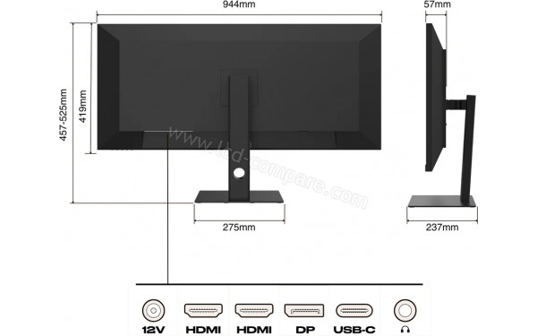 JAPANNEXT JN-IPS40UWQHDR144 - Multi-vues
