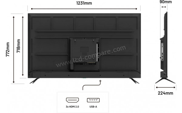 JAPANNEXT JN-IPS5503TUHDR - Multi-vues